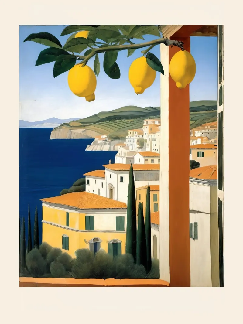 Lemons Over the Bay pellicola backlit da Indigo Rain