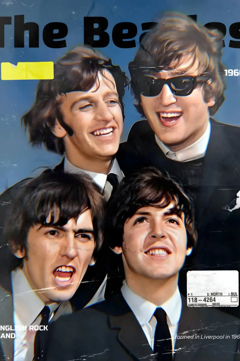 The Beatles 90s pellicola backlit da Low poly art