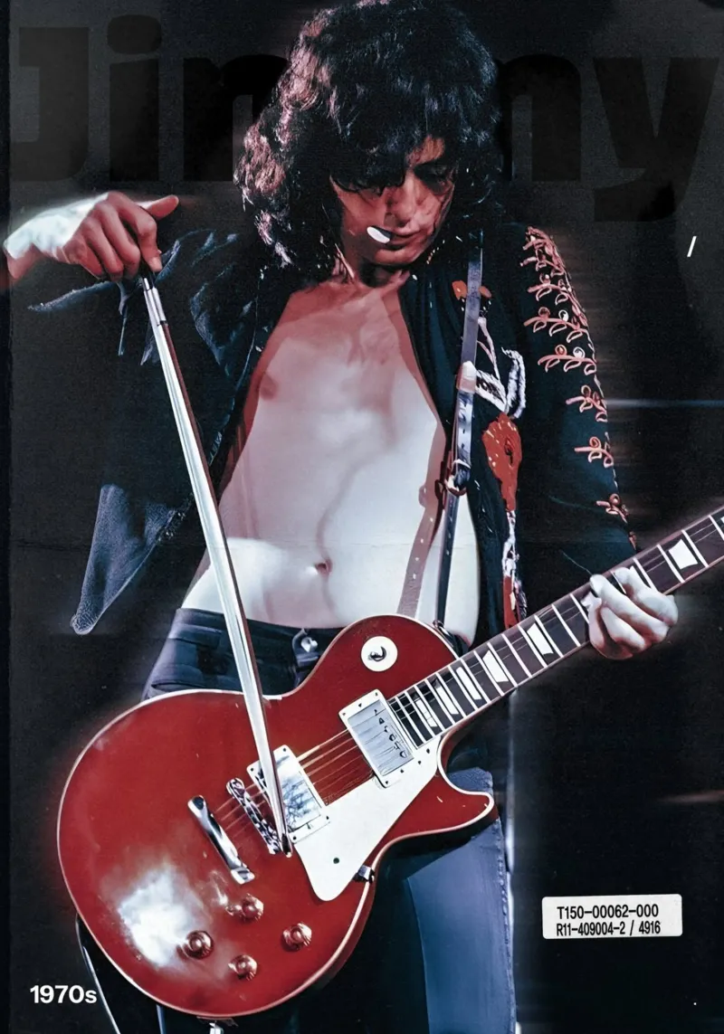 Jimmy Page pellicola backlit da Low poly art