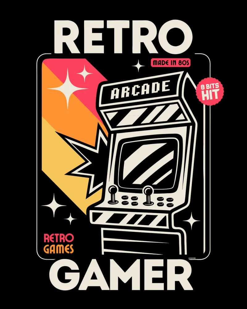 Retro Gamer - Made in the 80s canvas by LM2KONE