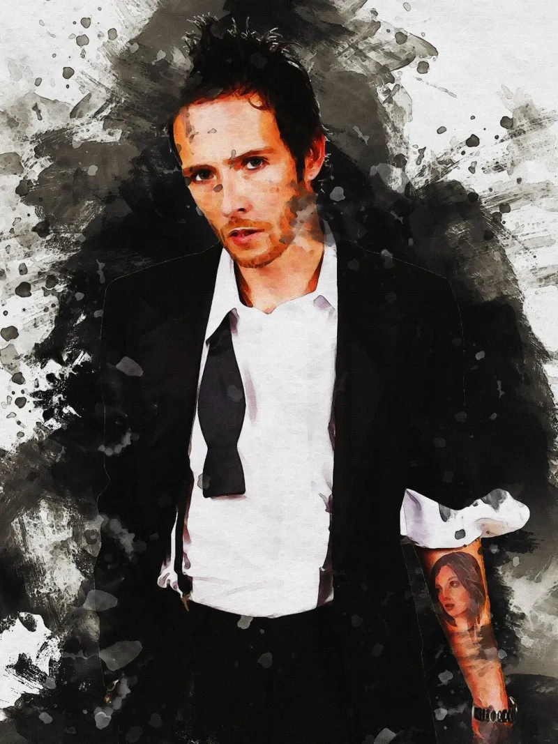 Mancha de Retrato Scott Weiland metacrilato de Gunawan Rb