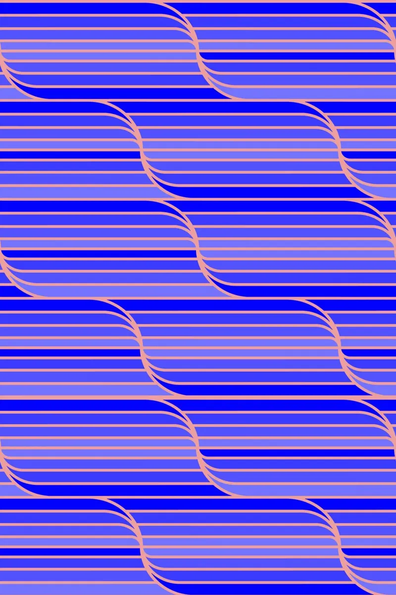 Geo Stripes blu cobalto pellicola backlit da SilverPegasus