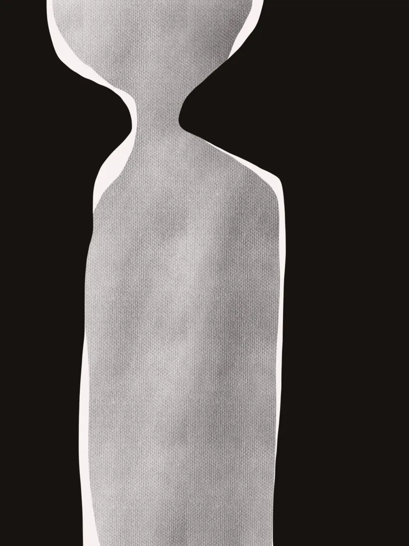 Abstrait noir et audacieux 08 poster de Little Dean