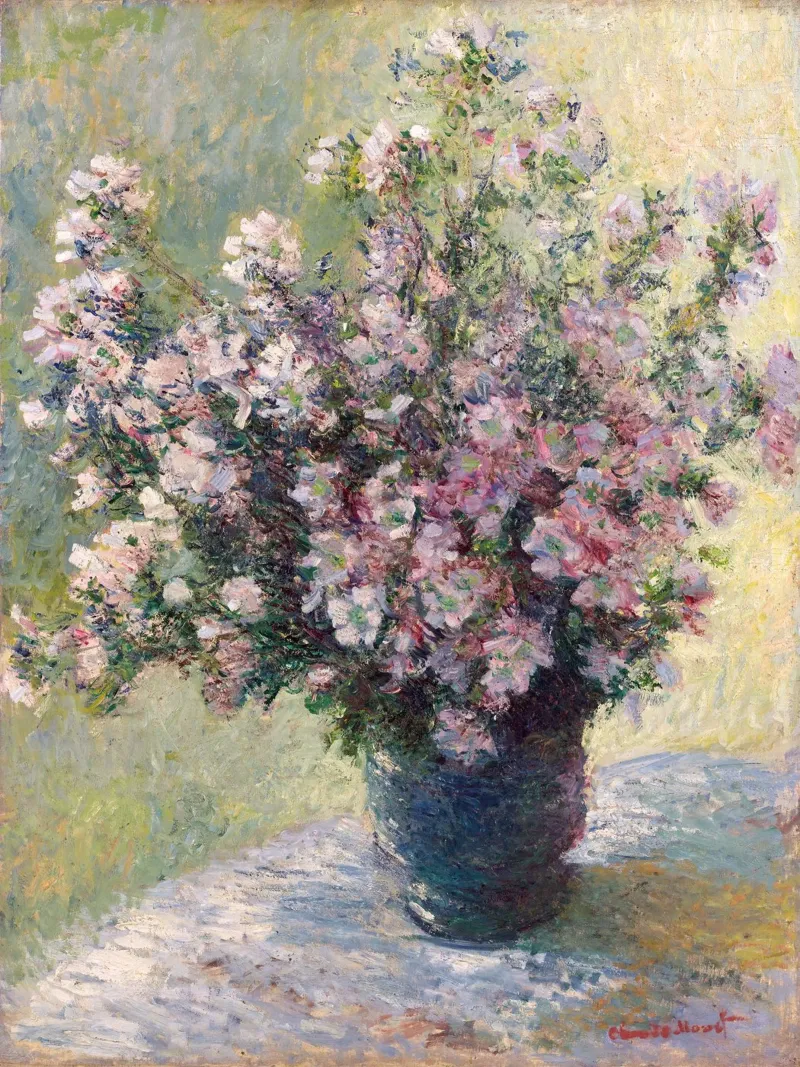 Monet - Vase of Flowers 1881 forex plate by apoloprints