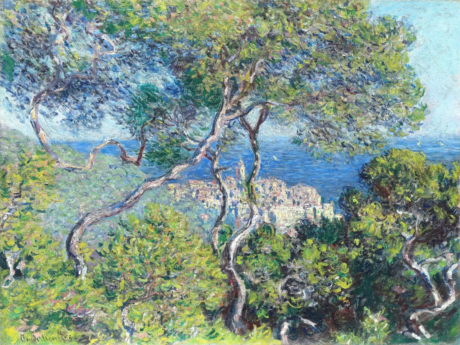 Bordighera Claude Monet 1884 plexiglass da apoloprints