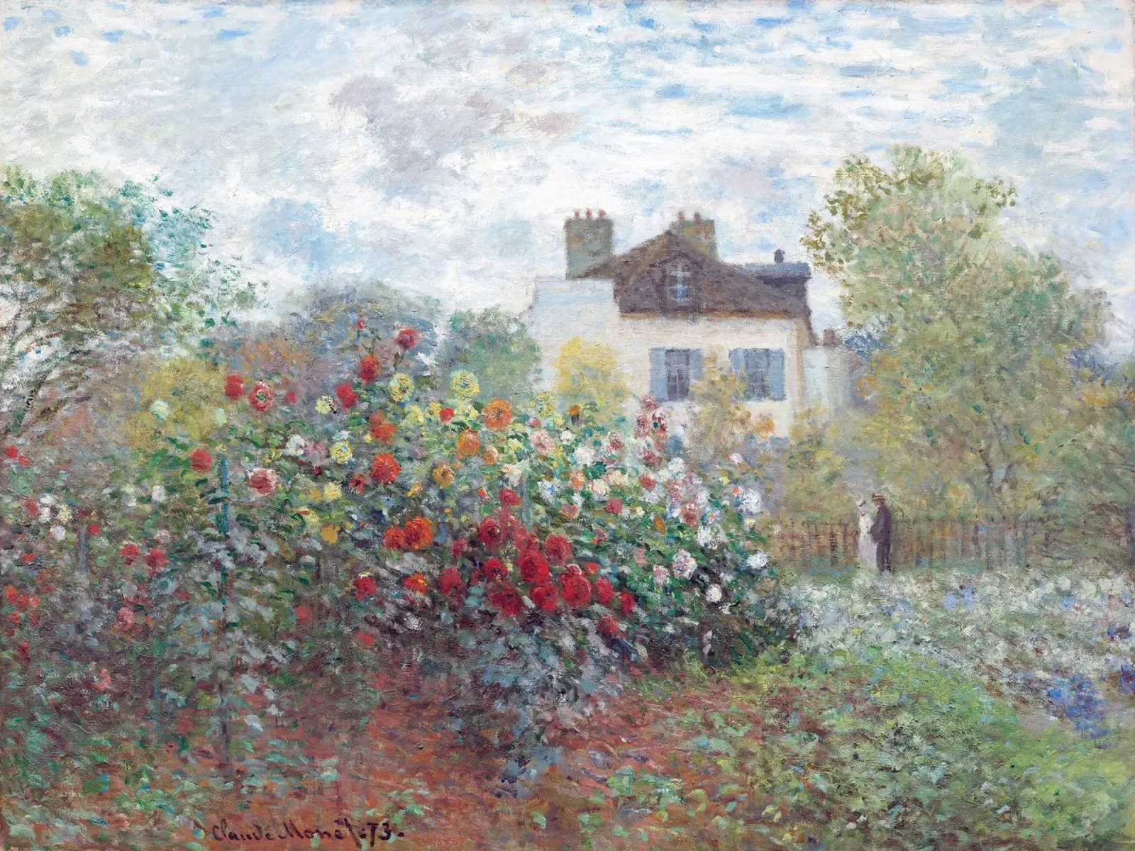Monet - The Artist's Garden in Argenteuil carta hahnemühle da apoloprints
