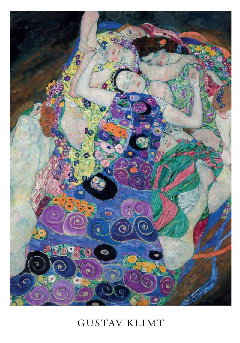 The Virgin by Gustav Klimt Leinwand von Super Art