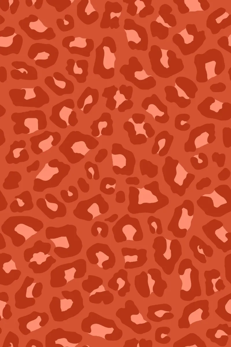 Leopard Print 2.0 Rust Orange hahnemühle by SilverPegasus