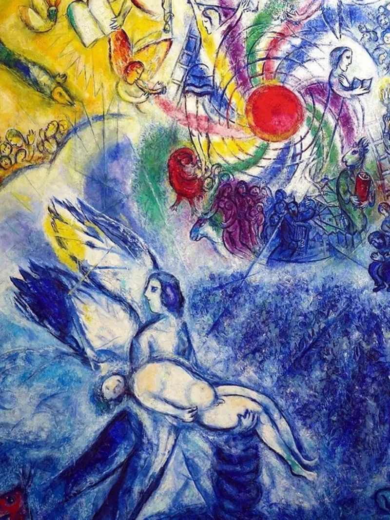 Marc Chagall LA CRÉATION DE L'HOMME 1956-1958 panneau forex de DuncanBennett shop