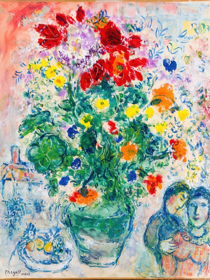 marc chagall fiore poster da DuncanBennett shop