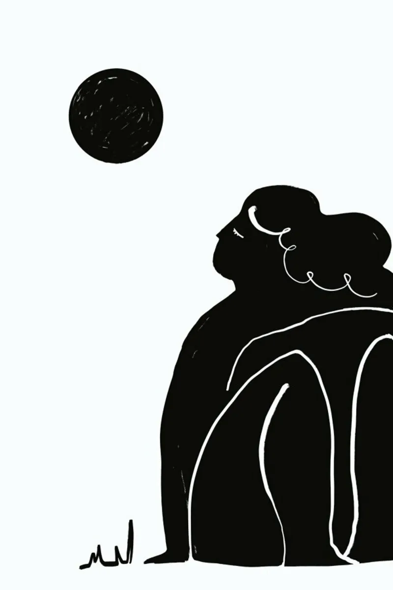 Moon Meditation pellicola backlit da Graphite