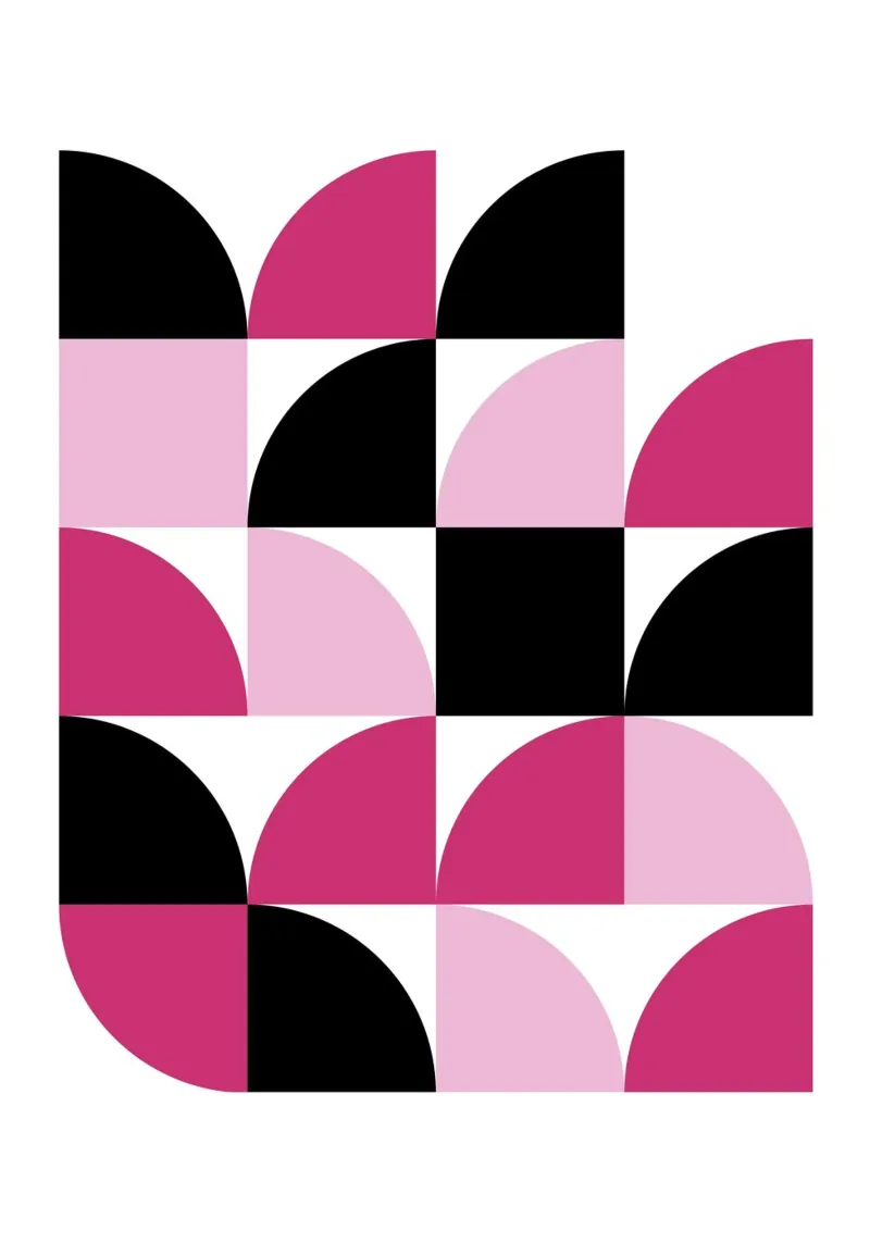 Motivo di delizia geometrica - Arte astratta moderna e minimalista P carta hahnemühle da NorwesClub
