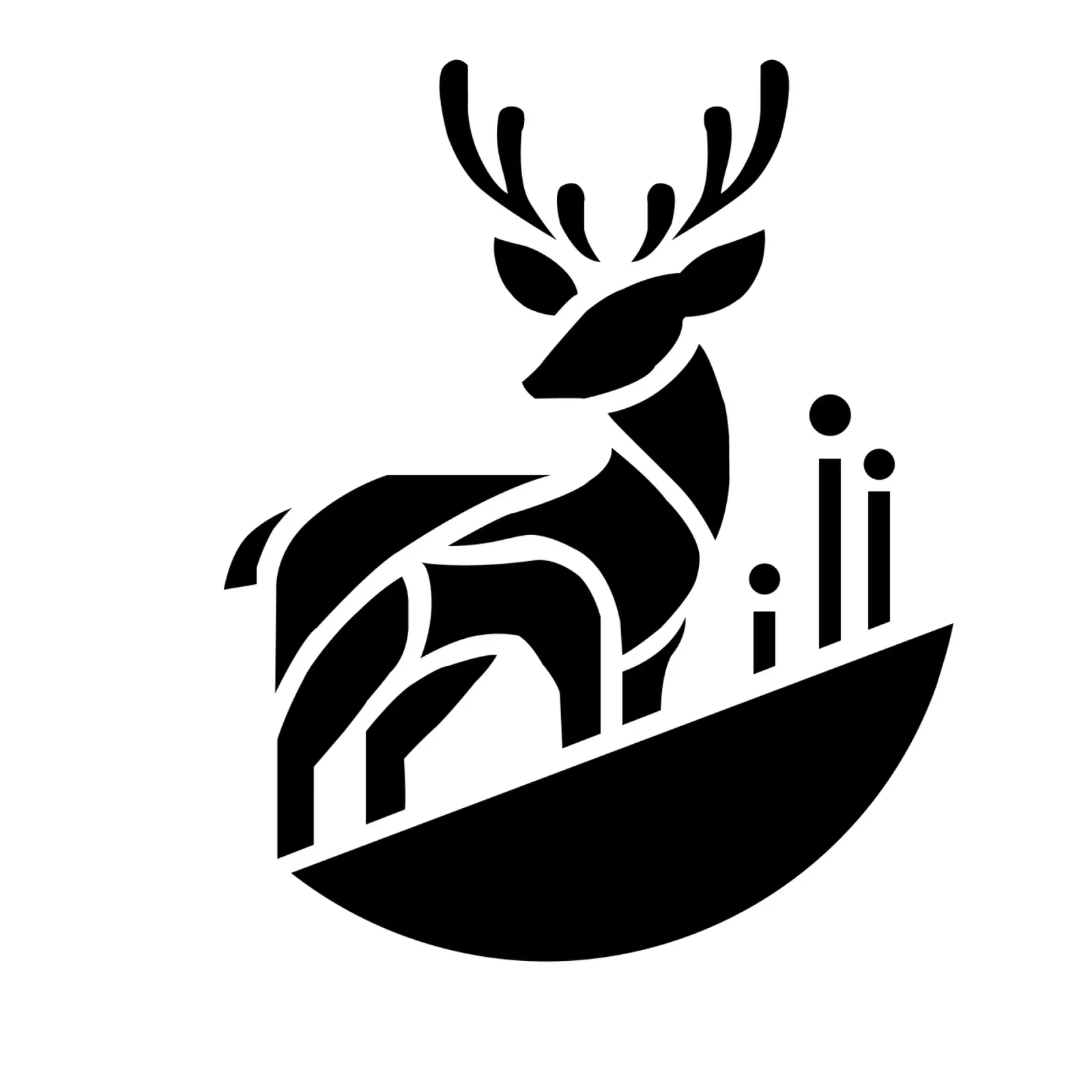 Silent Forest – Minimalist Deer pellicola backlit da Sivaro