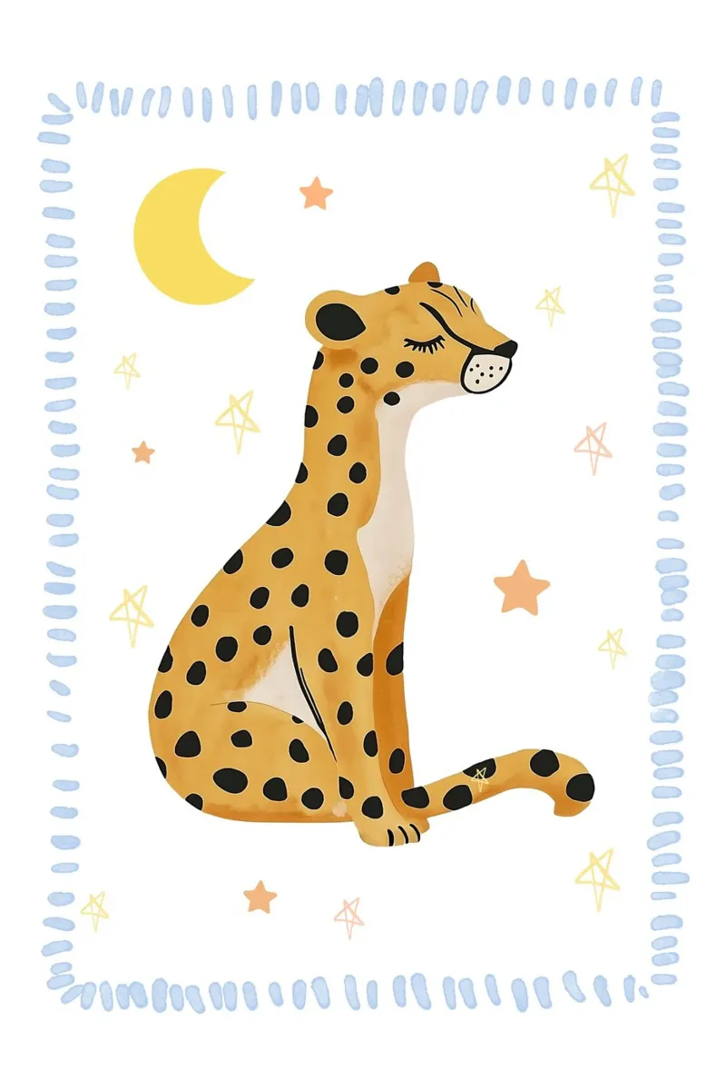 Cheetah Print, Boho Print, Whimsical Poster hahnemühle by Little Lola