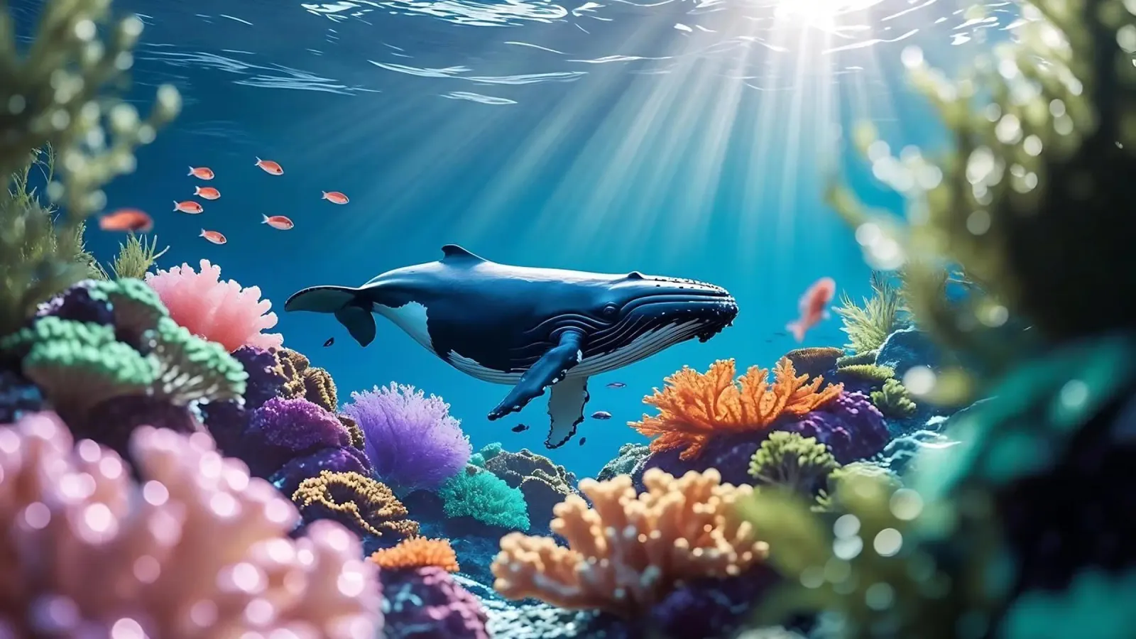 🪸🐳 Bultrug | Langs het Koraalrif canvas van Trinkets NL Design Studio