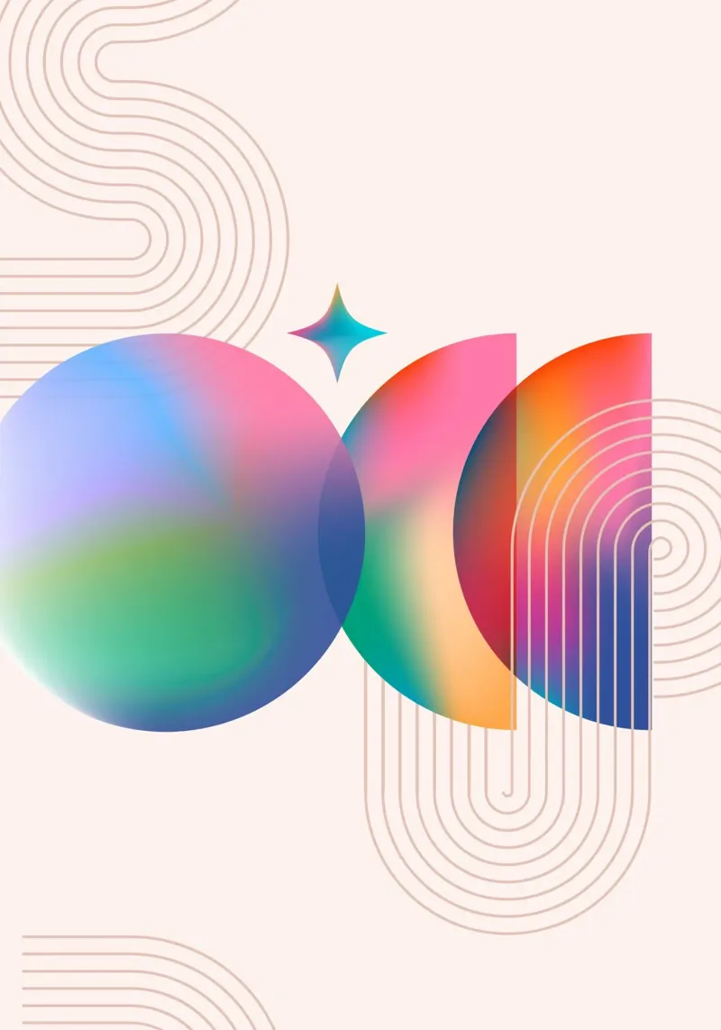 Psychedelisch verloop: Abstracte Dromerige Vormen, Aura Esthetiek canvas van NorwesClub