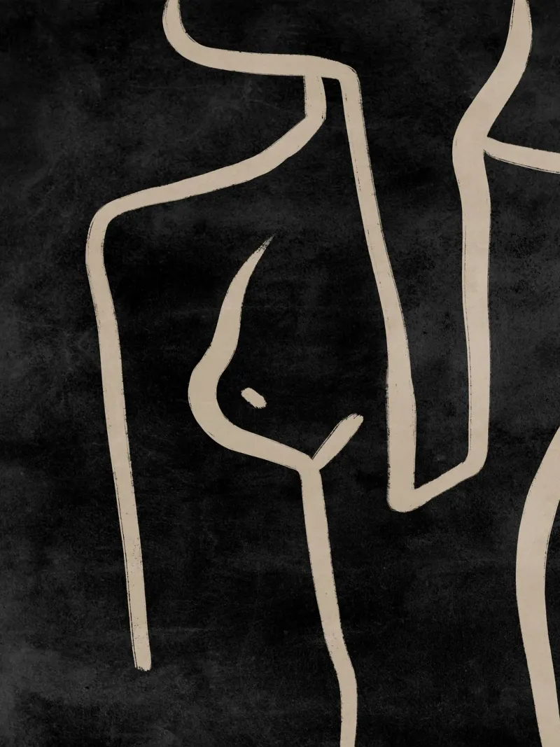 Stampa astratta di donna, arte moderna minimalista poster da AbstractPrints