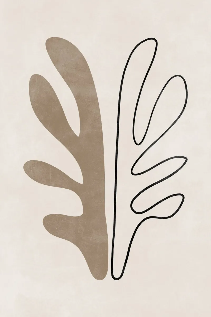 Abstract Botanical Print, Modern Wall Art poster by AbstractPrints