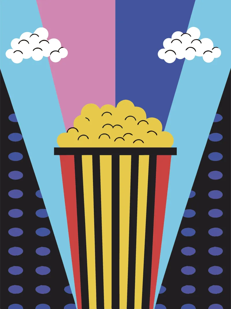 Popcorn moderno pellicola backlit da LOOK DIFFERENT