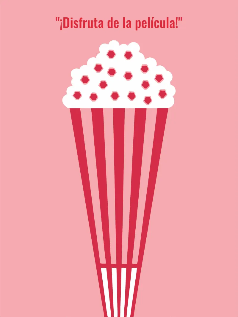 Popcorn moderno poster con telaio in legno da LOOK DIFFERENT