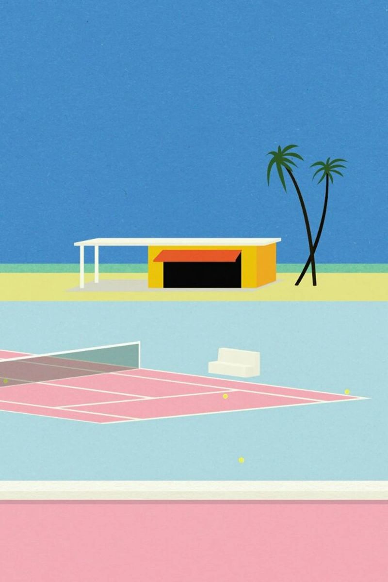 Tennis By The Beach poster de Rosi Feist