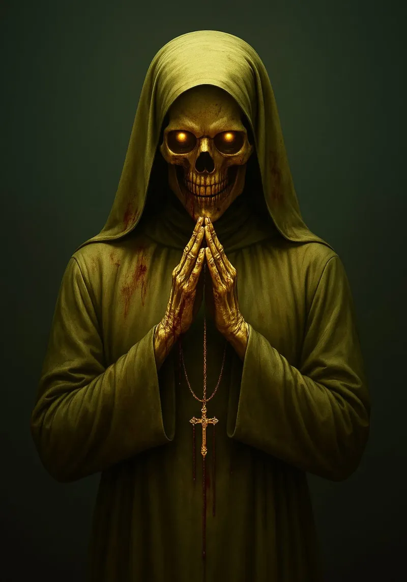 REVENANT NUN poster avec cadre en plastique de Rawghenee