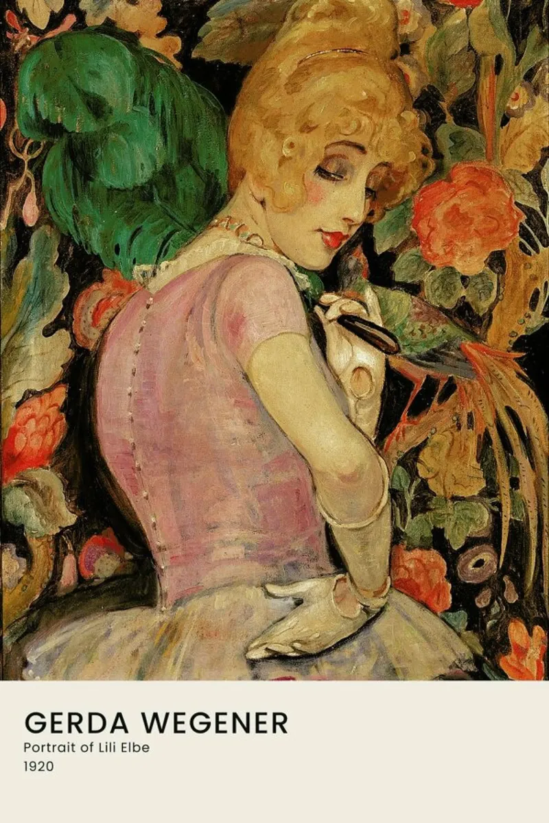 Gerda Wegener - Portrait of Lili Elbe II pellicola backlit da Vintage by JUNIQE