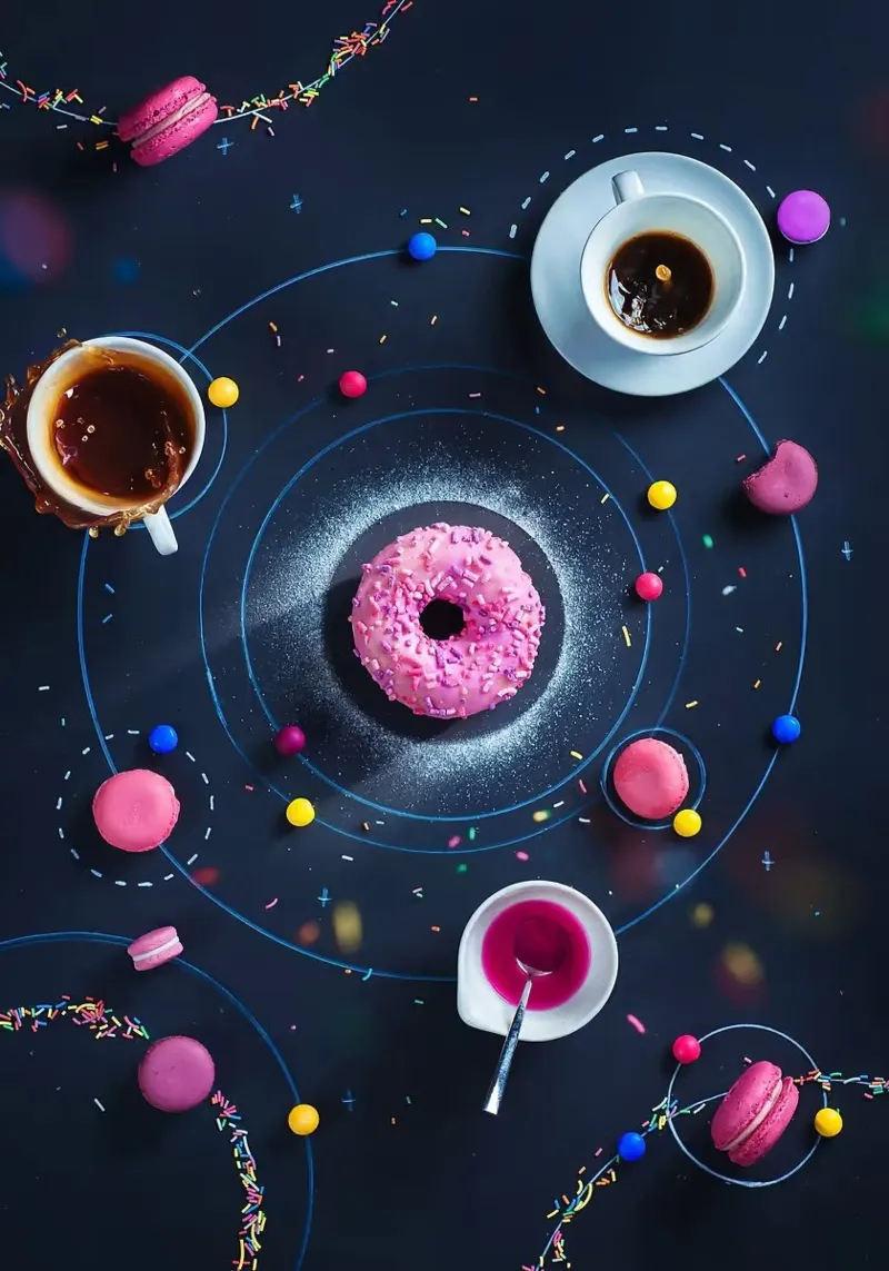 pink donut hahnemühle by Abstract Botanical Art