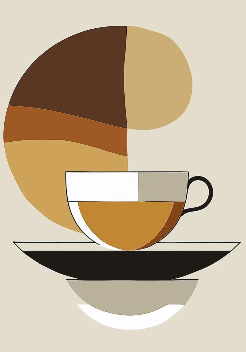 coffee cup poster by Luke Yaeger