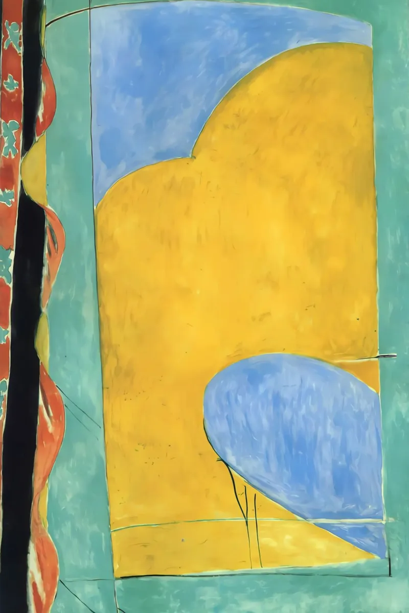 The Yellow Curtain poster by Vonda Shop