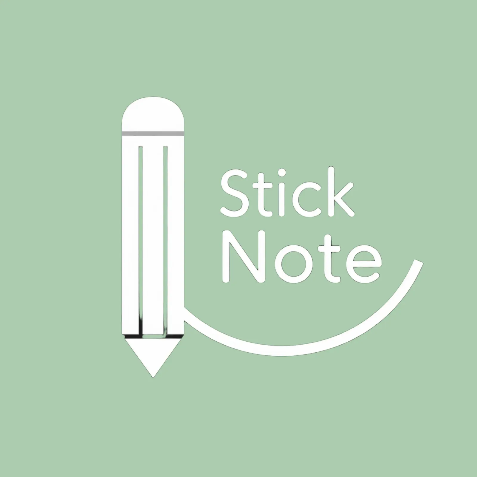 Simple and modern design featuring pencil and a sticky note canvas by DesignDoodle