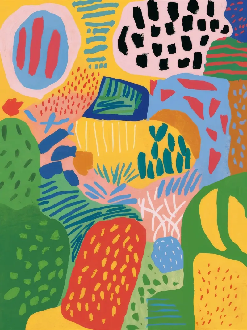 Garden Patch Improv Poster von Zep Layers