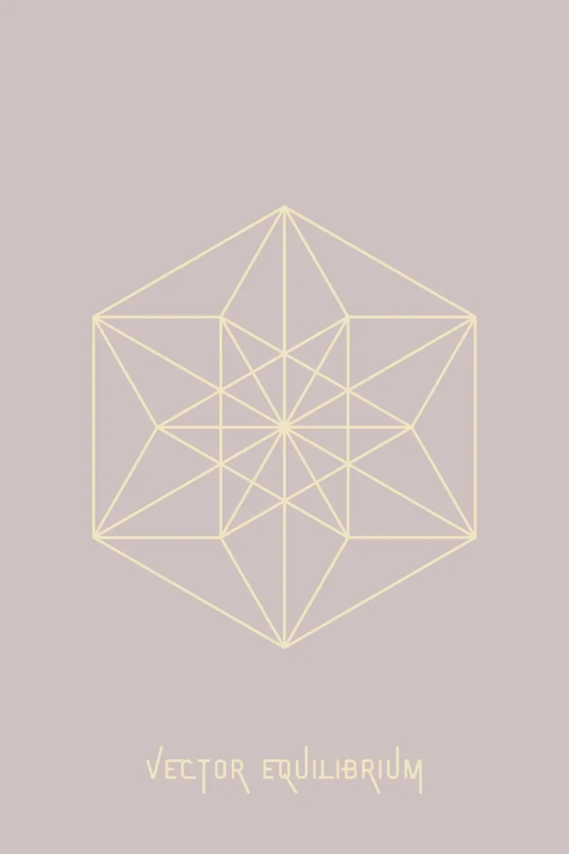 Vector Equilibrium alluminio dibond da AESTHETIC VIBES by Isabel