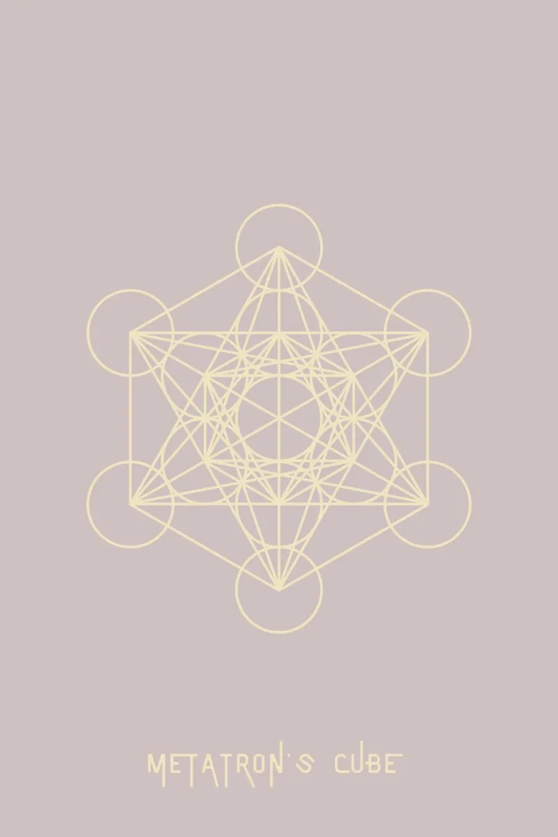 Metatron´s Cube poster da AESTHETIC VIBES by Isabel