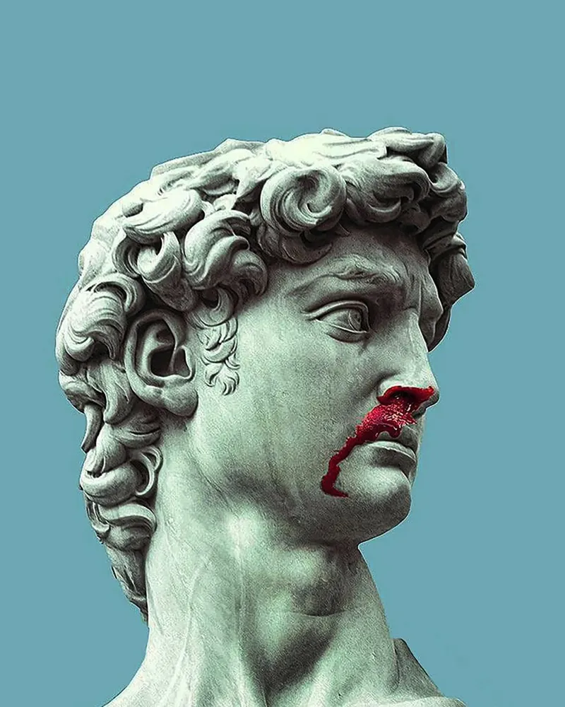 Il David di Michelangelo Arte pellicola backlit da Brooke