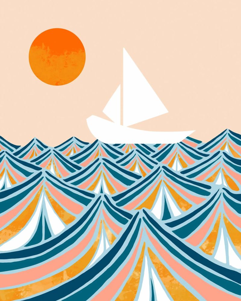 Segel setzen Leinwand von 83oranges