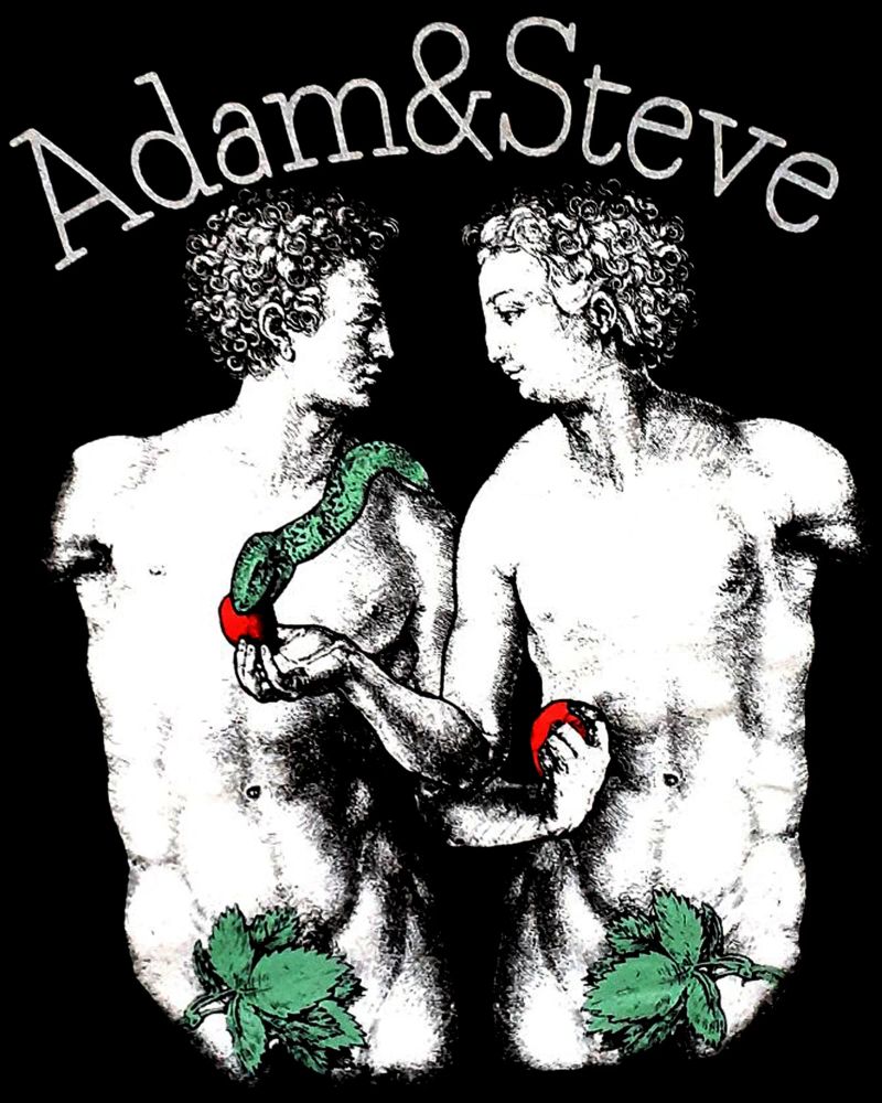 Questione nera Adam e Steve pellicola backlit da Fewasyes