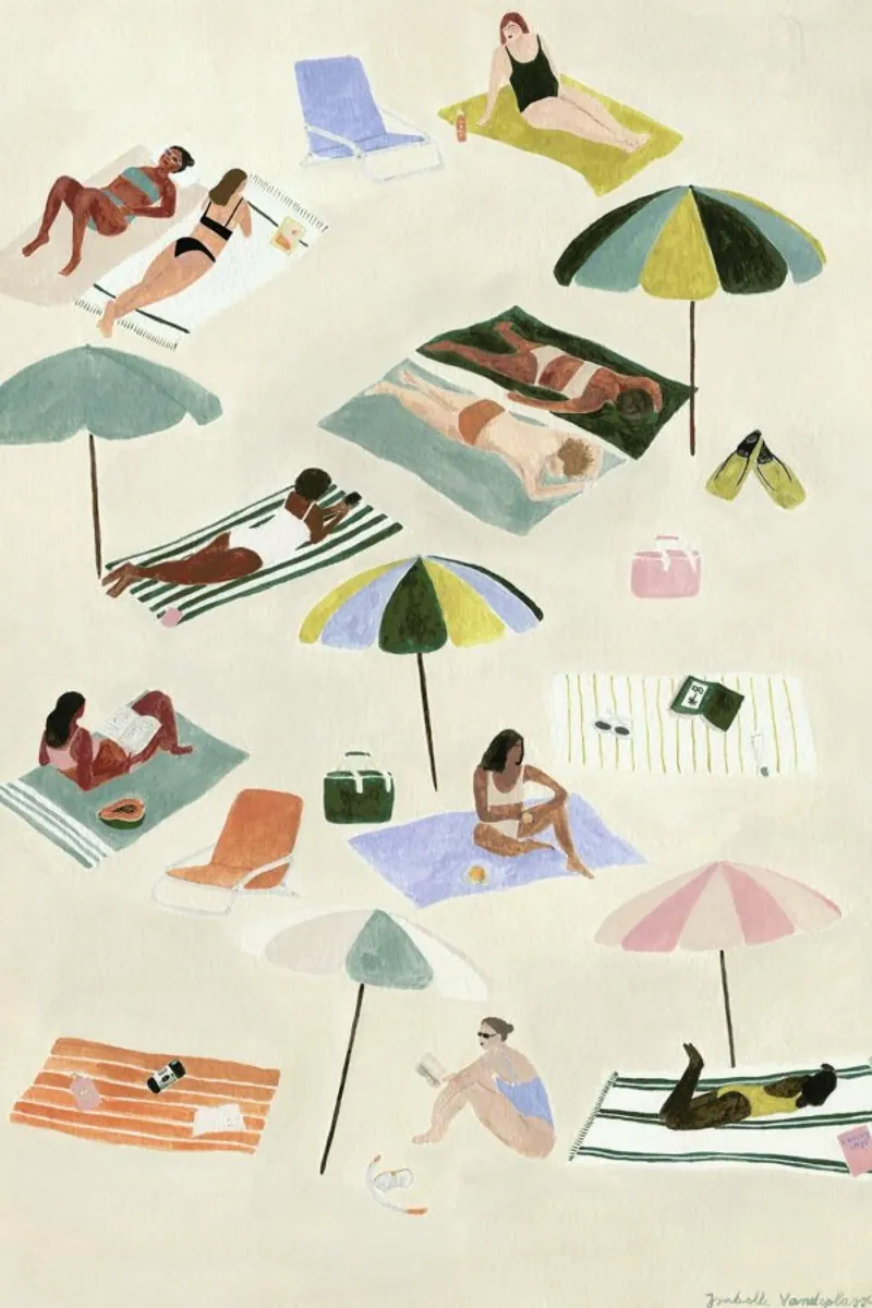 Sunbathing tela da Isabelle Vandeplassche