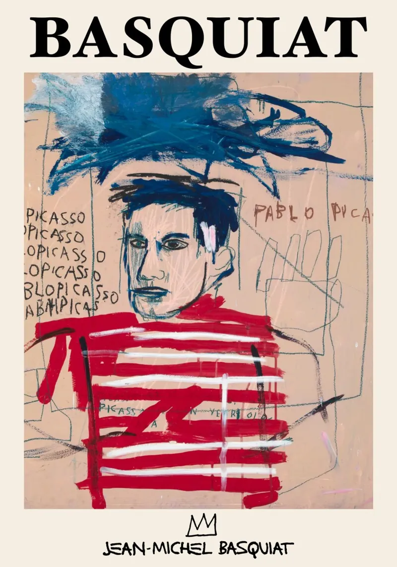 Basquiat "Senza titolo (Pablo Picasso)" Tributo neo-espressionista pellicola backlit da NorwesClub