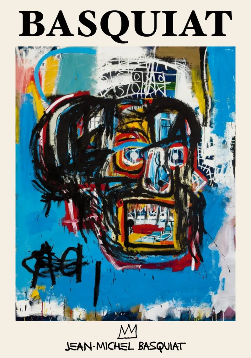 Basquiat "Sans titre (crâne)" Chef-d'œuvre néo-expressionniste 19 hahnemühle de NorwesClub