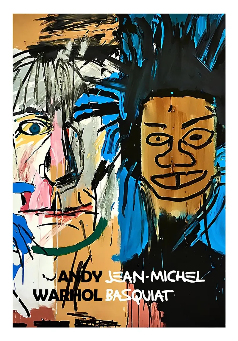Basquiat Warhol "Dos Cabezas" Pop Art Póster de colaboración poster de NorwesClub