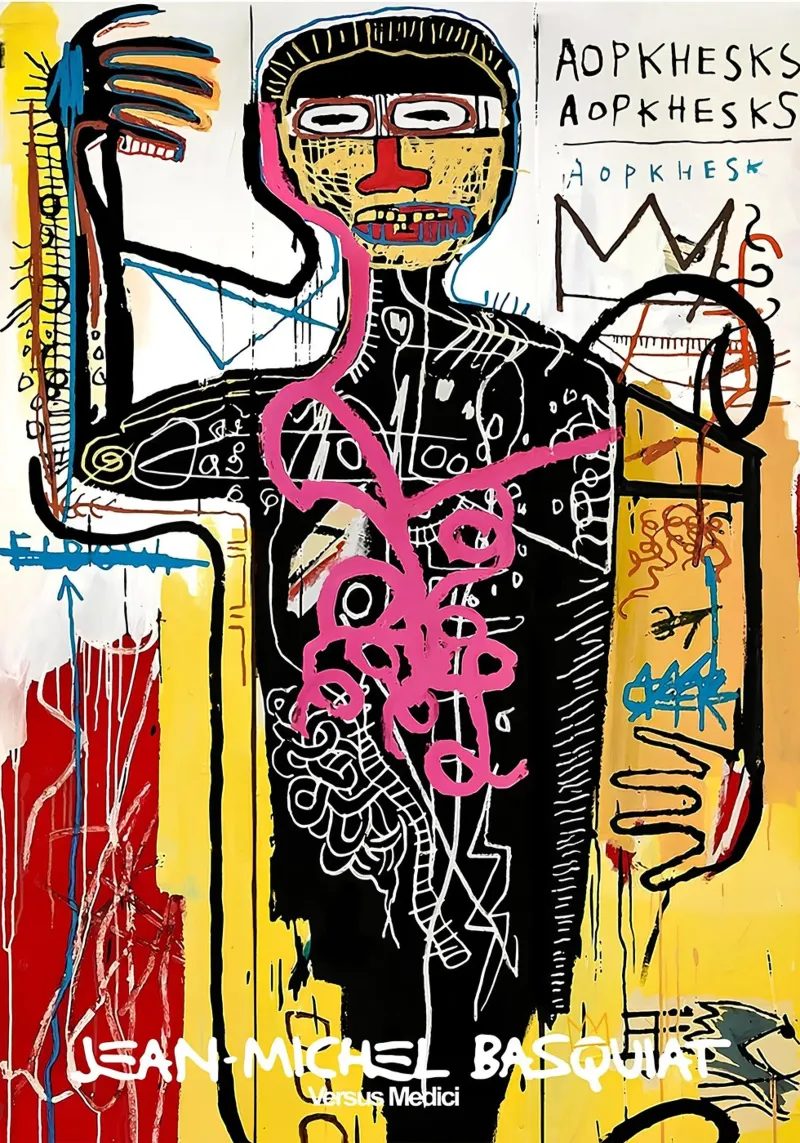 Capolavoro neo-espressionista di Basquiat "Versus Medici poster da NorwesClub