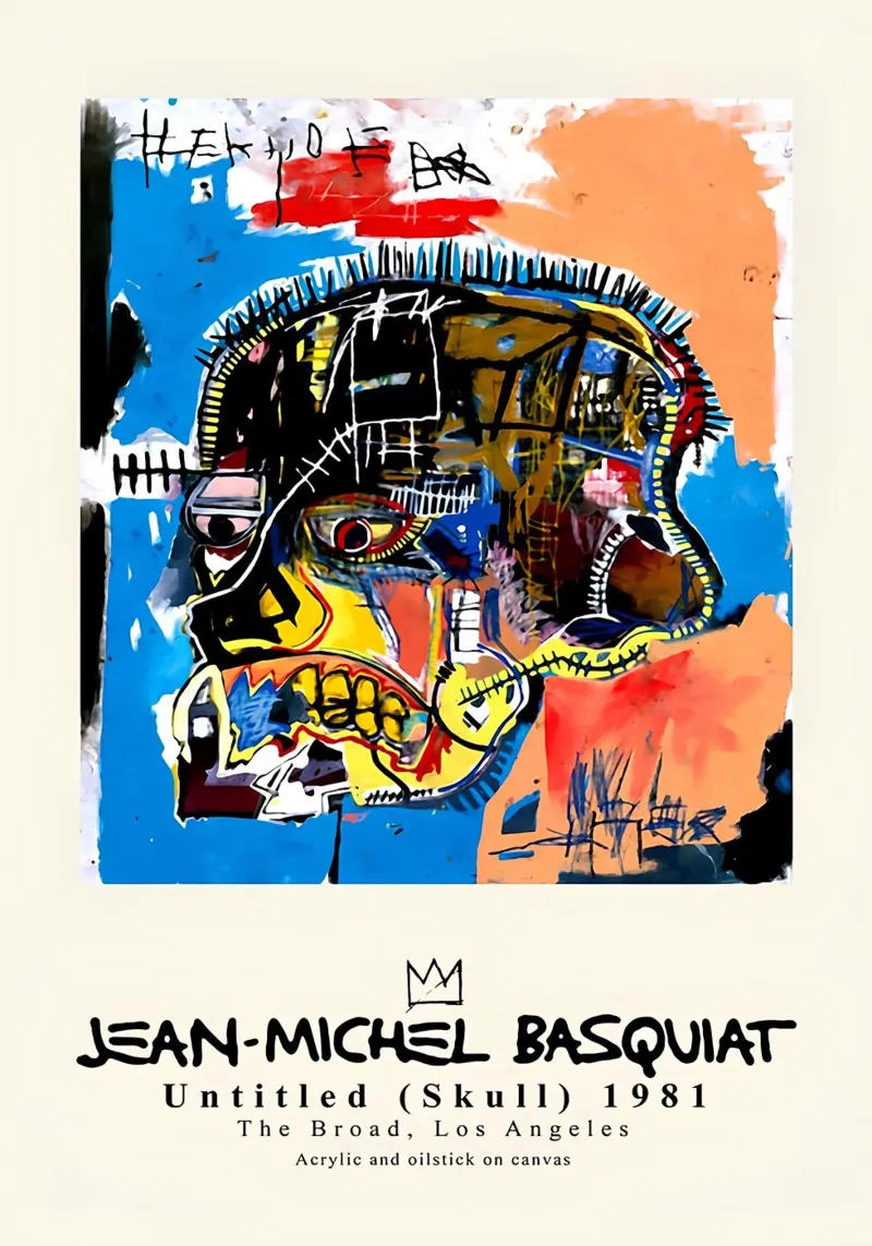 Basquiat "Untitled (Skull)" Neo-Expressionist Raw Power 1981 canvas by NorwesClub