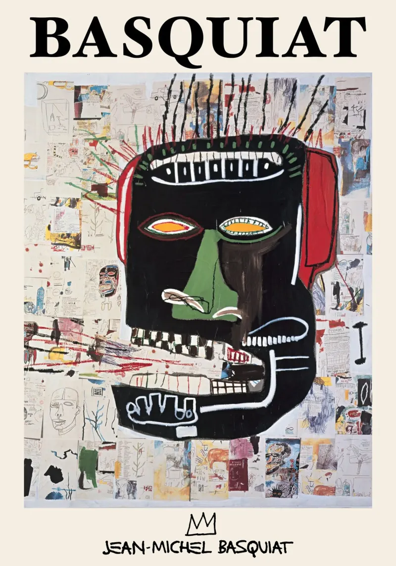 Basquiat "Untitled (Abstract Head)" Neo-Expressionist Rawnes hahnemühle by NorwesClub