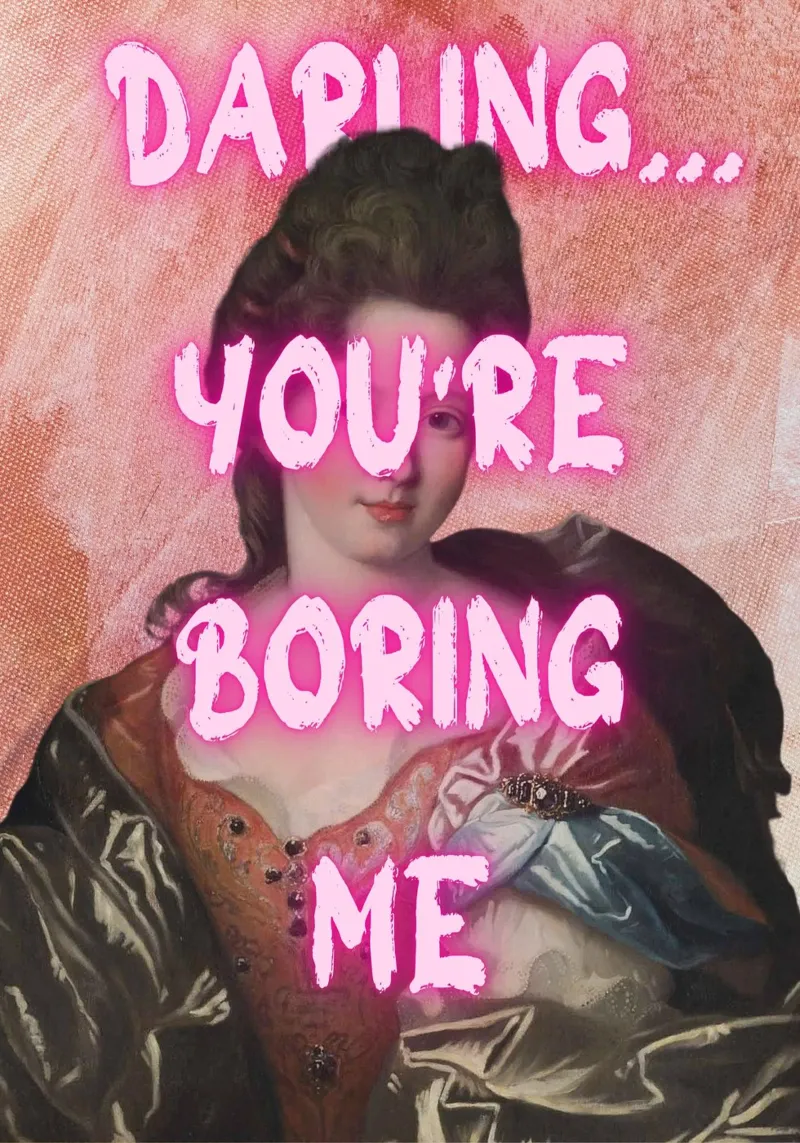 "Cara, mi stai annoiando" - Pop Art, Remix classico, Sarcas pellicola backlit da NorwesClub