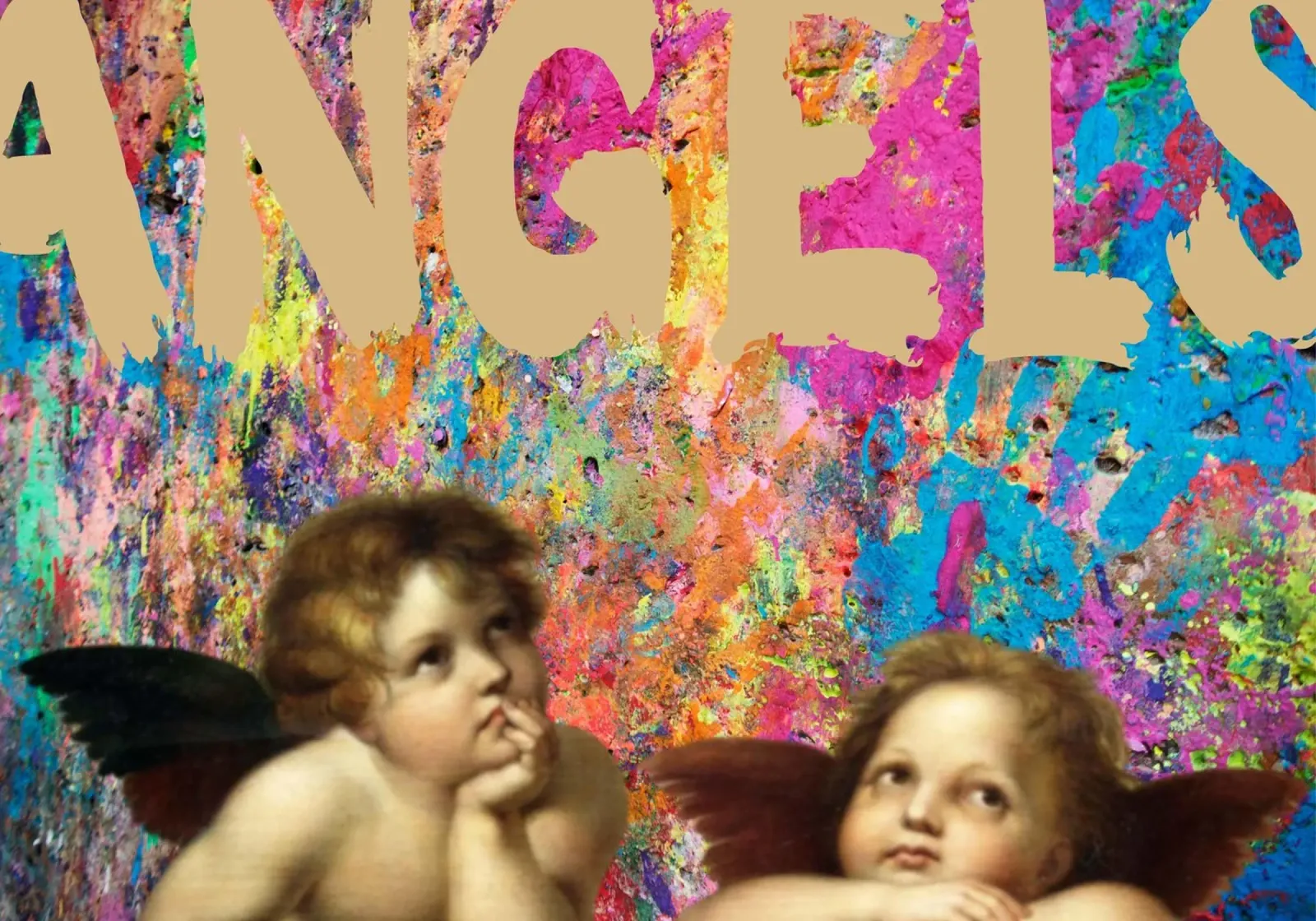 "Angels" - Arte di strada, Remix rinascimentale, vibrante, trendy Ae pellicola backlit da NorwesClub