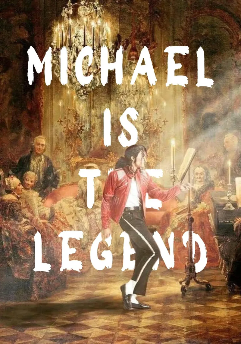 "Michael è la leggenda" - Arte pop, remix classico, icona della musica pellicola backlit da NorwesClub