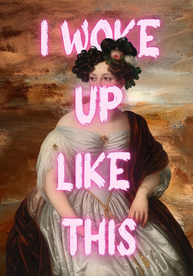 "Woke Up Like This" - Pop Art, Remix classico, Umoristico, Tren pellicola backlit da NorwesClub