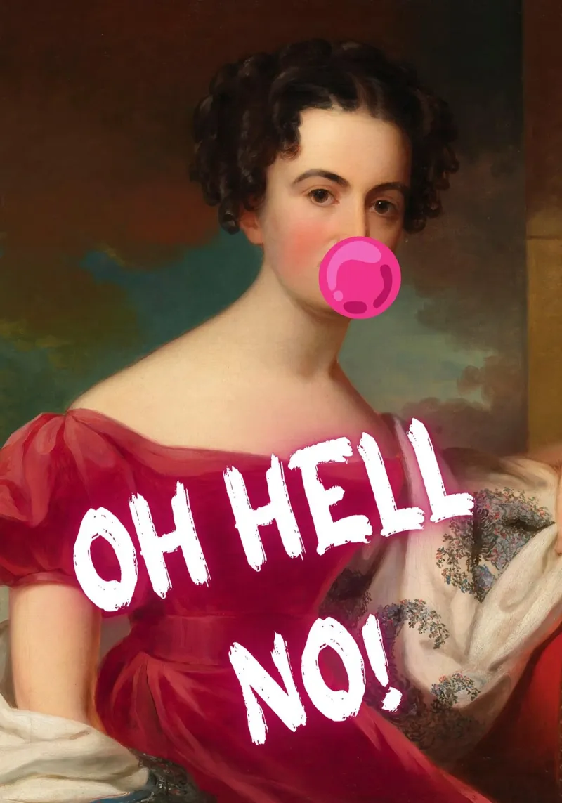 "Oh Hell No!" - Pop Art, Remix classico, Umoristico, Ribelle pannello forex da NorwesClub