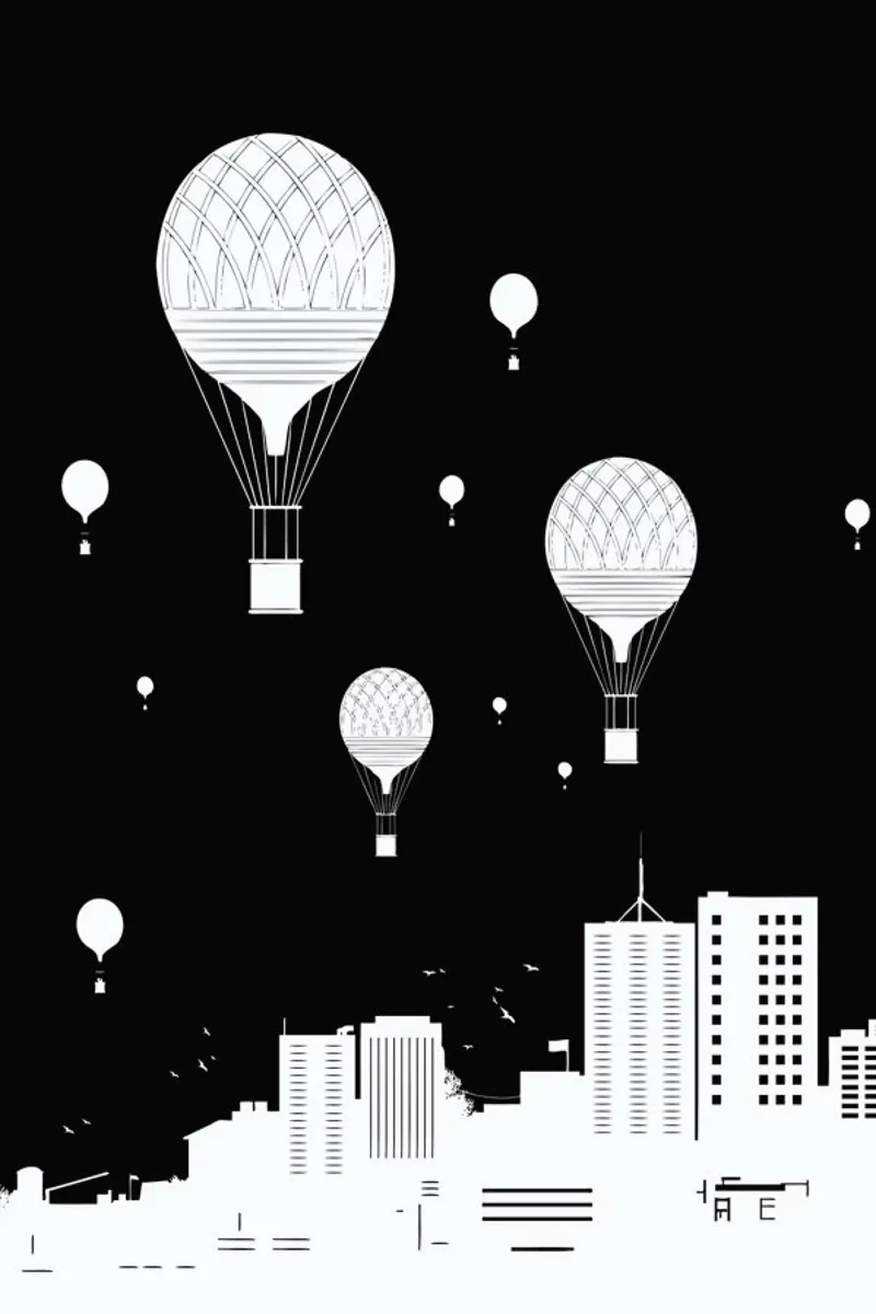 Balloons And The City pellicola backlit da Balazs Solti